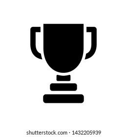 Trophy icon vector. champions cup icon illustration.