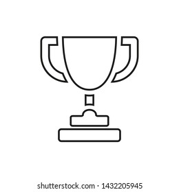 Trophy icon vector. champions cup icon illustration.