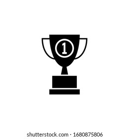 Trophy icon vector. champions cup icon illustration.