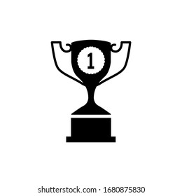 Trophy icon vector. champions cup icon illustration.