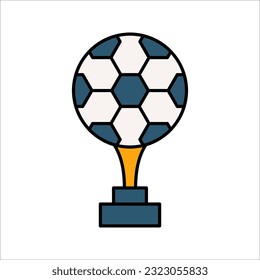 Trophäe Icon Vektor. Champions-Tasse-Symbol, Vektorgrafik auf weißem Hintergrund