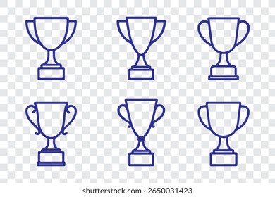 trophy icon vector. Trophy cup symbol icon