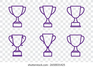 trophy icon vector. Trophy cup symbol icon