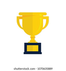 Trophy icon vector design