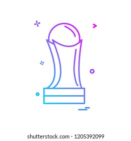 trophy icon vector design