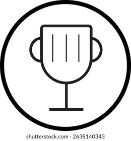 trophy icon vector design illustration