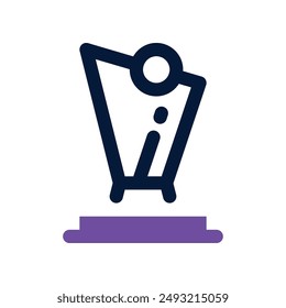 trophy icon. vector dual tone icon for your website, mobile, presentation, and logo design.