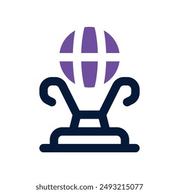 trophy icon. vector dual tone icon for your website, mobile, presentation, and logo design.