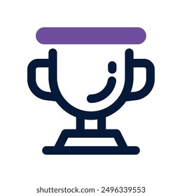 Icono de trofeo. Vector Icono de doble tono para su Sitio web, móvil, presentación y diseño de logotipo.