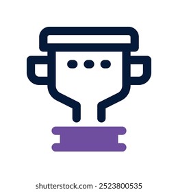 trophy icon. vector dual tone icon for your website, mobile, presentation, and logo design.