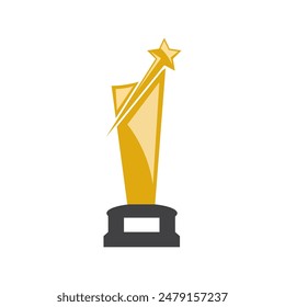 Trophy icon vector eps 10 flat design