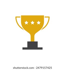 Trophy icon vector eps 10 flat design