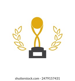 Trophy icon vector eps 10 flat design