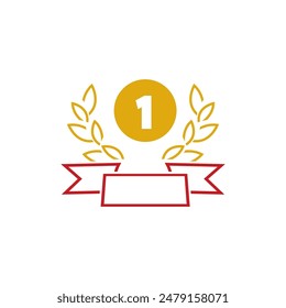 Trophy icon vector eps 10 flat design