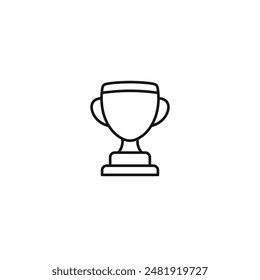 Trophy icon vector. EPS 10 editable vector