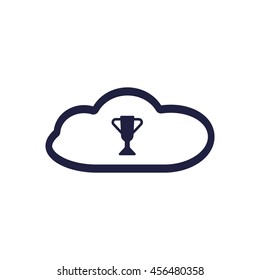 Trophy Icon, vector, icon flat
