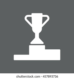 Trophy Icon, vector, icon flat