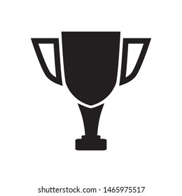 Trophy icon vector in flat design