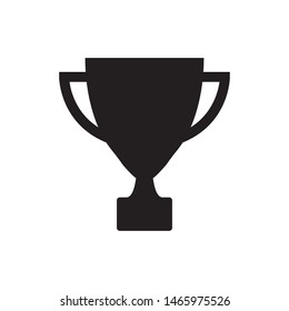 Trophy icon vector in flat design
