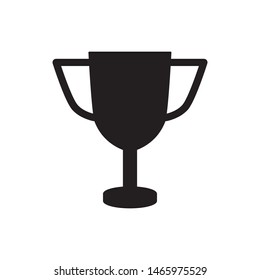 Trophy icon vector in flat design