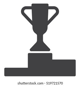 Trophy Icon Vector flat design style