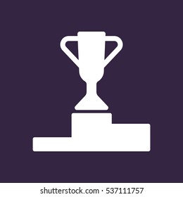 Trophy Icon Vector flat design style