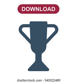 Trophy Icon Vector flat design style