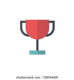 trophy icon vector. trophy flat style design