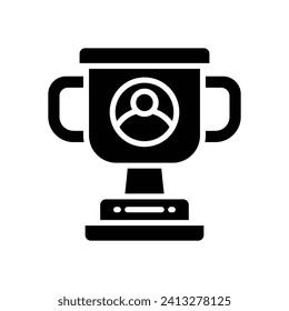 trophy icon. vector glyph icon for your website, mobile, presentation, and logo design.