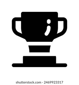 trophy icon. vector glyph icon for your website, mobile, presentation, and logo design.