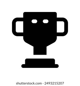 Icono de trofeo. Icono de glifo de Vector para tu Sitio web, móvil, presentación y diseño de logotipo.