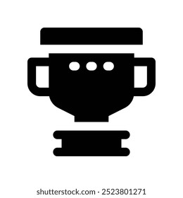 trophy icon. vector glyph icon for your website, mobile, presentation, and logo design.