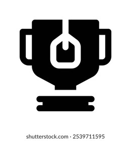 ícone de troféu. ícone de glifo vetorial para o seu design de site, celular, apresentação e logotipo.
