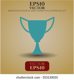 Trophy icon vector illustration