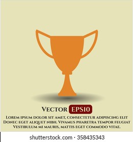 Trophy icon vector illustration