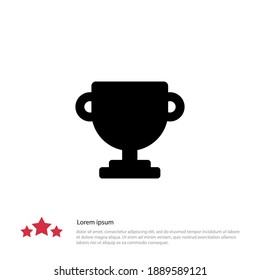 Trophy icon. Vector illustration EPS 10.