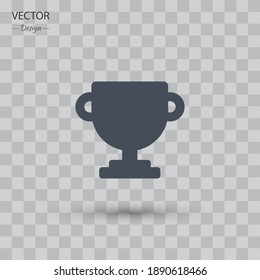 Trophy icon. Vector illustration EPS 10.