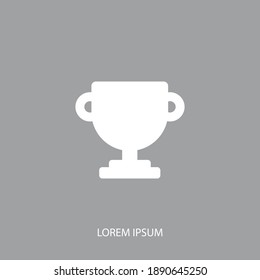 Icono de trofeo. Ilustración del vector EPS 10.