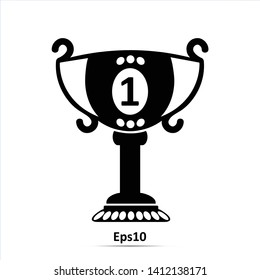 Trophy icon. Vector Illustration. Eps10