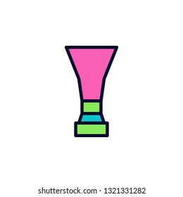 Trophy Icon Vector Illustration in Filled Style for Any Purpose