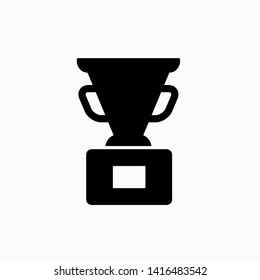Trophy icon, vector illustration. Flat design style. vector trophy icon illustration isolated on white background, trophy icon Eps10. trophy icons graphic design vector symbols.