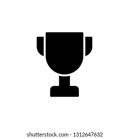 Trophy Icon Vector Illustration in Glyph Style for Any Purpose