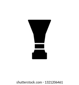 Trophy Icon Vector Illustration in Glyph Style for Any Purpose