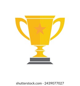 Trophy icon Vector illustration. Isolated on white background.