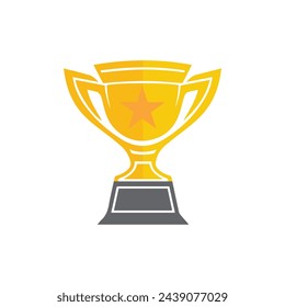 Trophy icon Vector illustration. Isolated on white background.