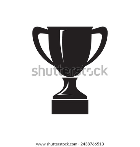 Trophy icon Vector illustration. Isolated on white background.
