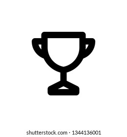 Trophy Icon Vector Illustration in Line Style for Any Purpose