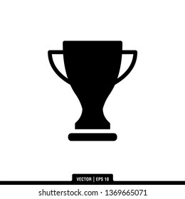 Trophy Icon Vector Illustration Logo Template