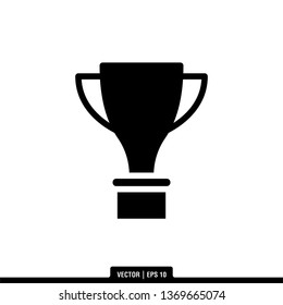 Trophy Icon Vector Illustration Logo Template