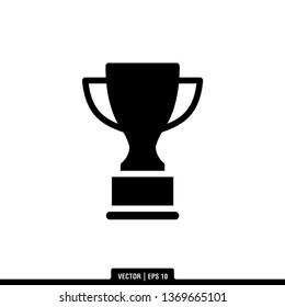 Trophy Icon Vector Illustration Logo Template